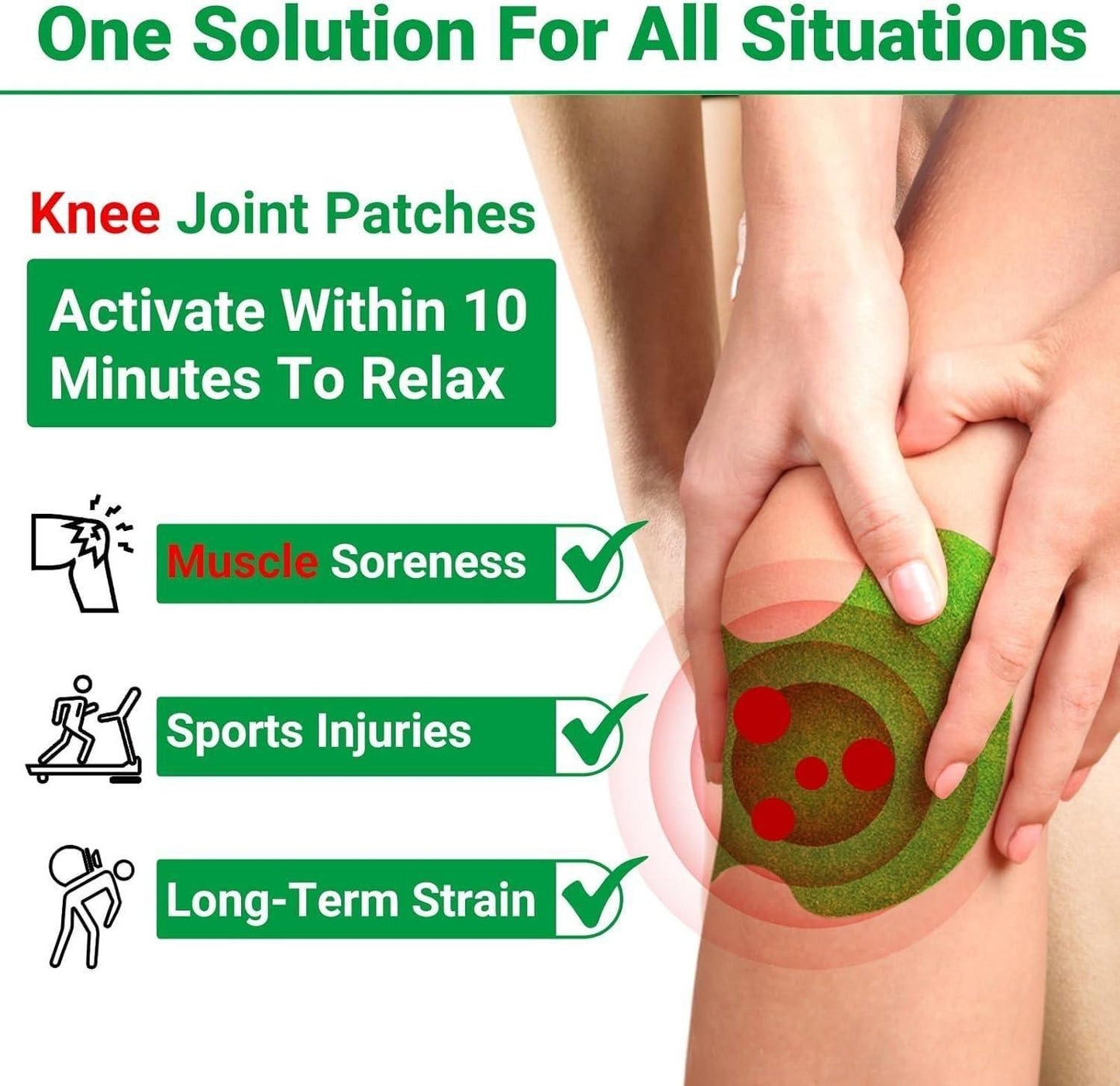 Premium Knee Pain Relief Patches (Moxa Heat Therapy)