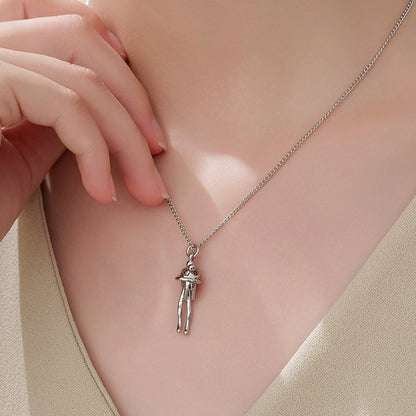 New Small Hugging Commemorative Gift Necklace