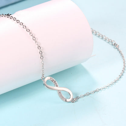 Fashion  8 Crystal Infinity Bracelet Lucky Numbers