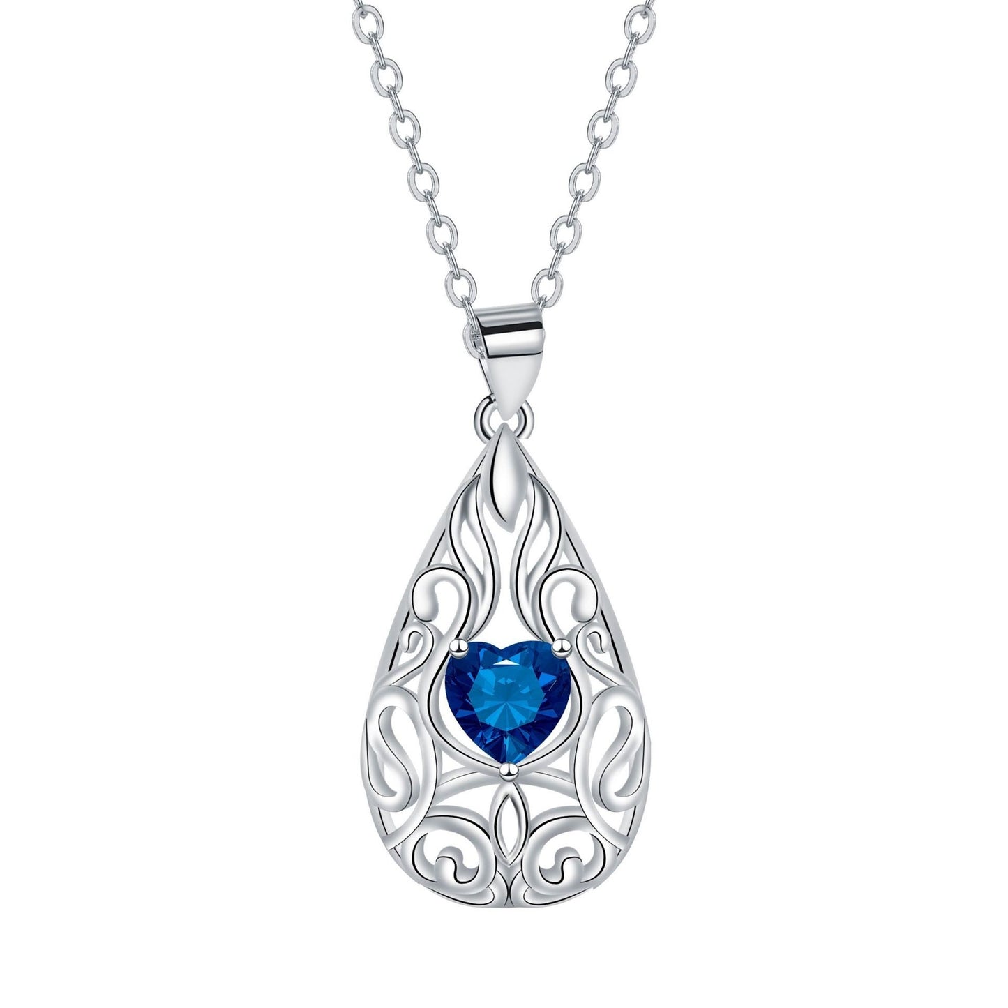 Water Drop Pendant Necklace Niche Female