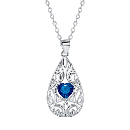 Water Drop Pendant Necklace Niche Female