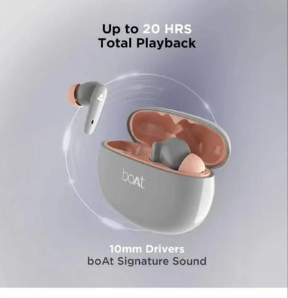 boAt Airdopes Gaming TWS Earbuds with BEAST Mode, 60ms Low Latency, Bluetooth Connectivity, Deep Bass & HD Calls (White)
