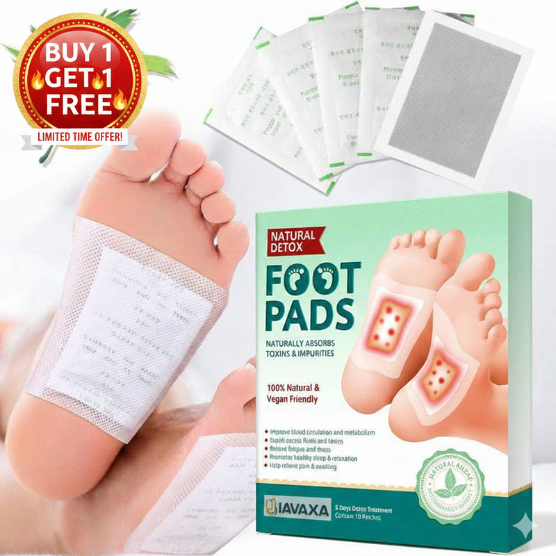 DETOX FOOT PADS – 10 PATCHES PACK (BUY 1 GET 1 FREE )