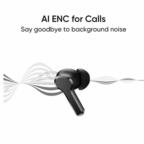 Realme TechLife Wireless Earbuds | Deep Bass Sound, ENC Calling & Long Battery Life