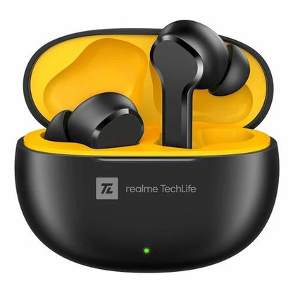 realme TechLife Buds T100 Bluetooth 5.3 TWS Earbuds with AI ENC Noise Cancellation, 28 Hours Playback, 88ms Low Latency, IPX5 Water Resistance & Fast Pair (Black)