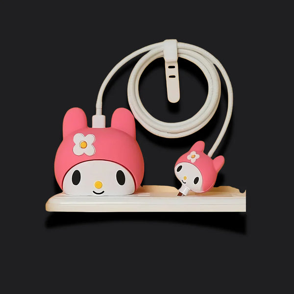 Pink Kitty Charger Protecter