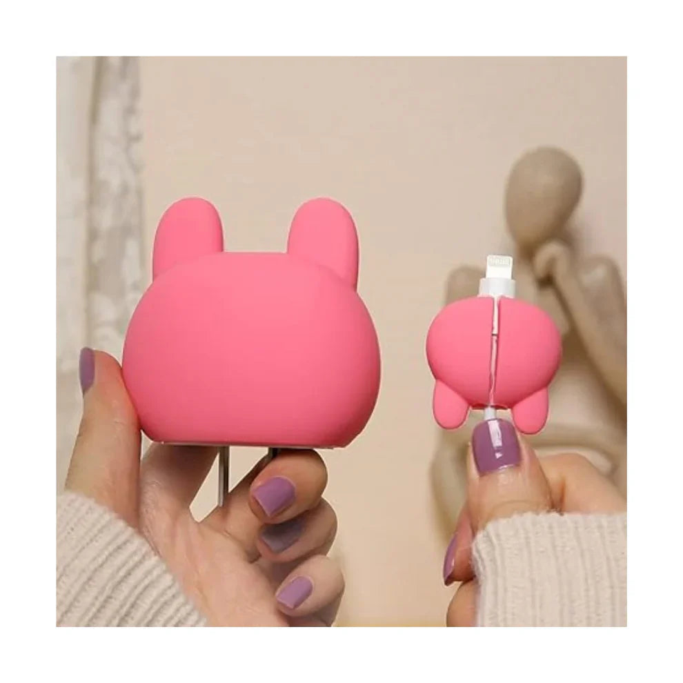 Pink Kitty Charger Protecter