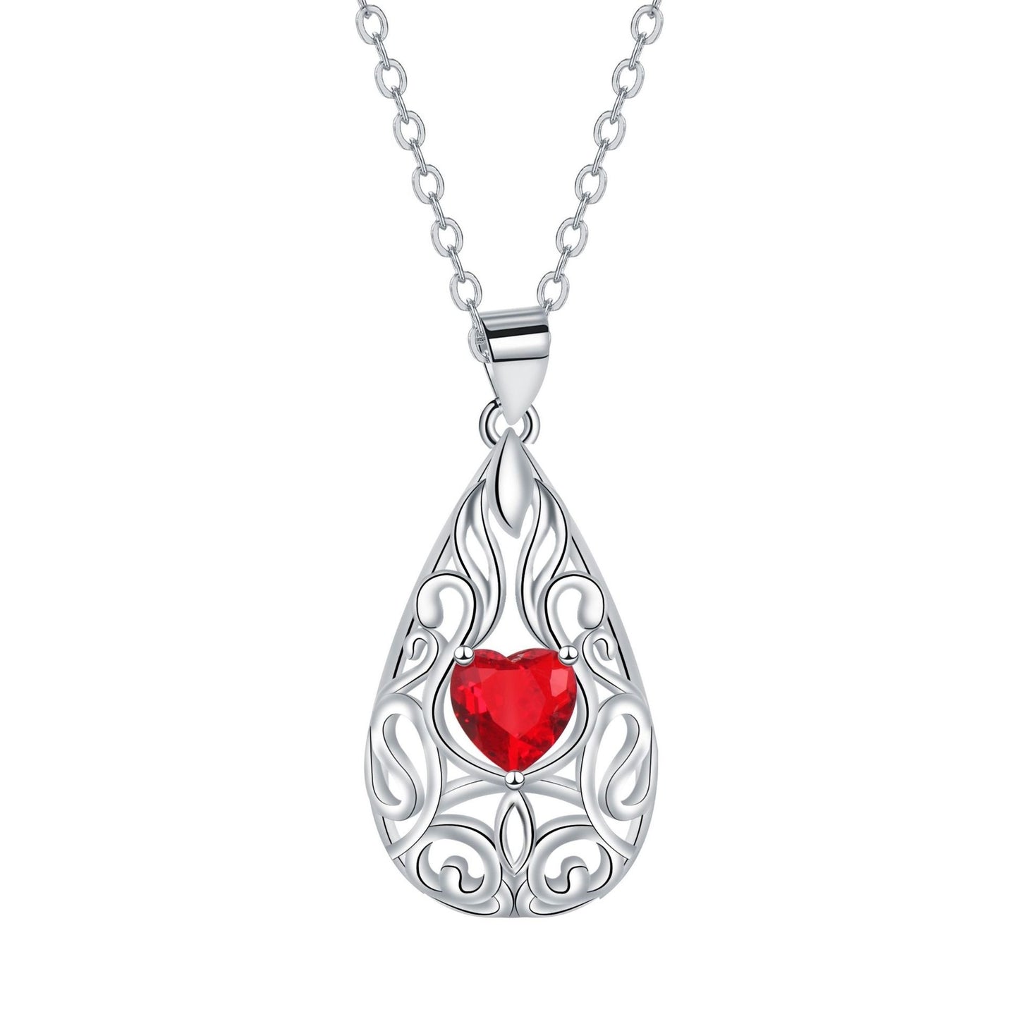 Water Drop Pendant Necklace Niche Female