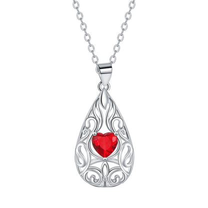 Water Drop Pendant Necklace Niche Female