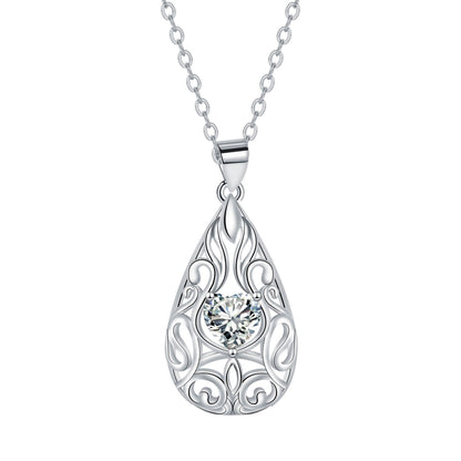 Water Drop Pendant Necklace Niche Female