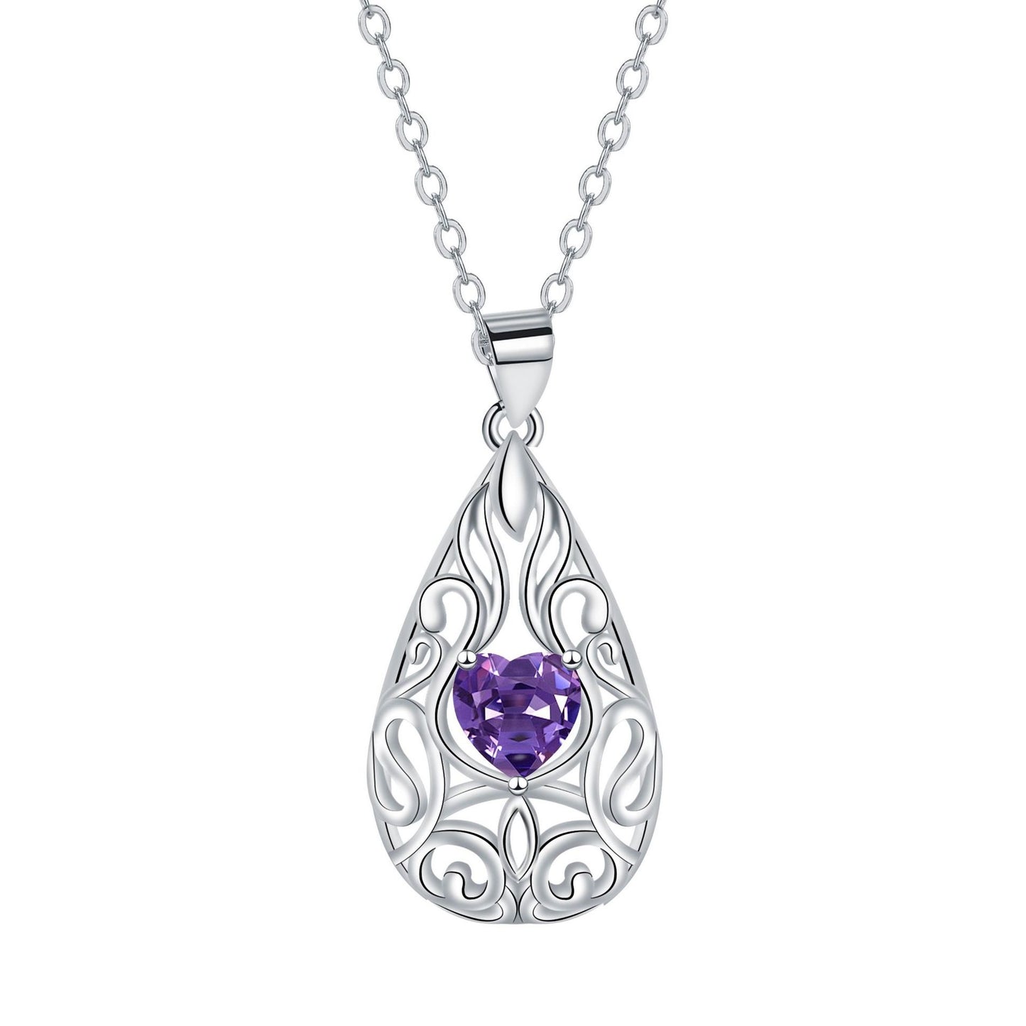 Water Drop Pendant Necklace Niche Female